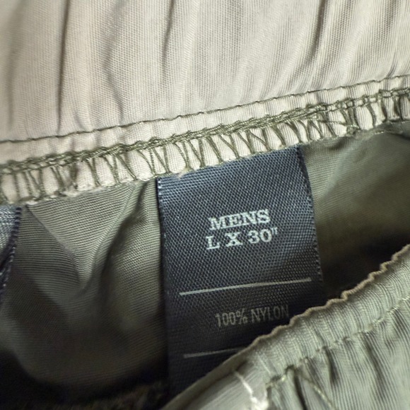 REI Mens Olive Green Convertible‎ Hiking Pants Size L 30 - Picture 6 of 12
